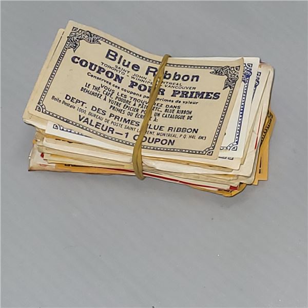 Lot of 50 and More Blue Ribbon Coupons