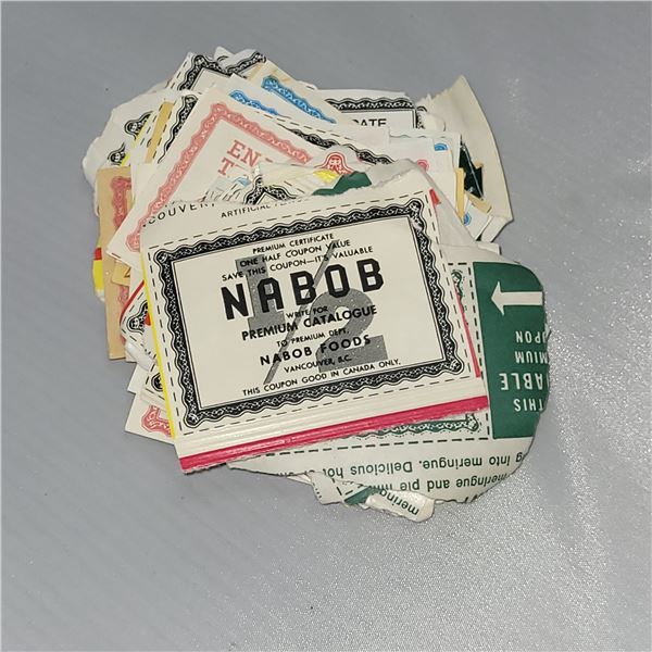 Lot of 50 and More Nabob Coupons