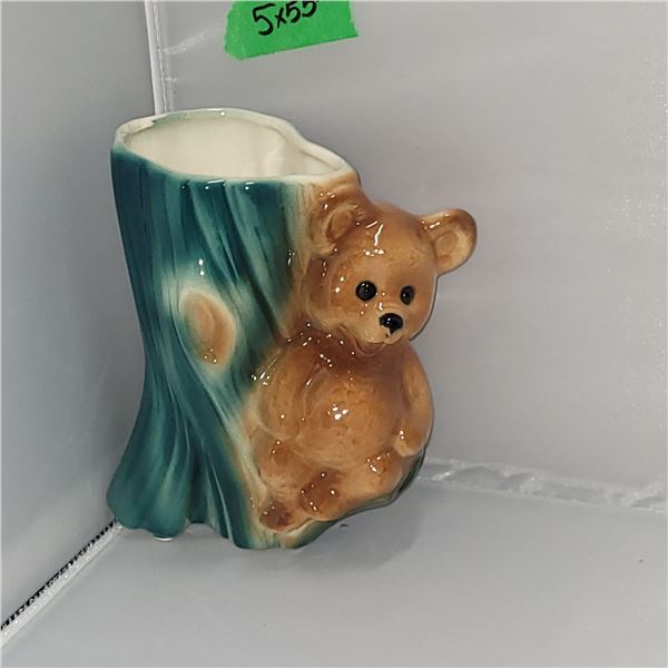 Vintage Royal Copley Ceramic Bear Planter
