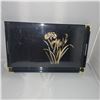 Image 1 : Vintage Oragiri Black Lacquerware Serving Tray
