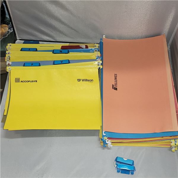 Lot of Filing Cabinet Hanging Folders