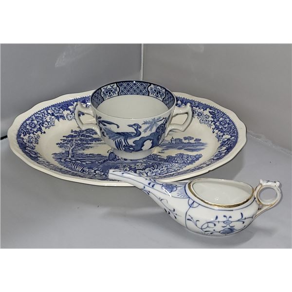 Vintage Silverdale Plate & Sugar Bowl & Gravy Boat