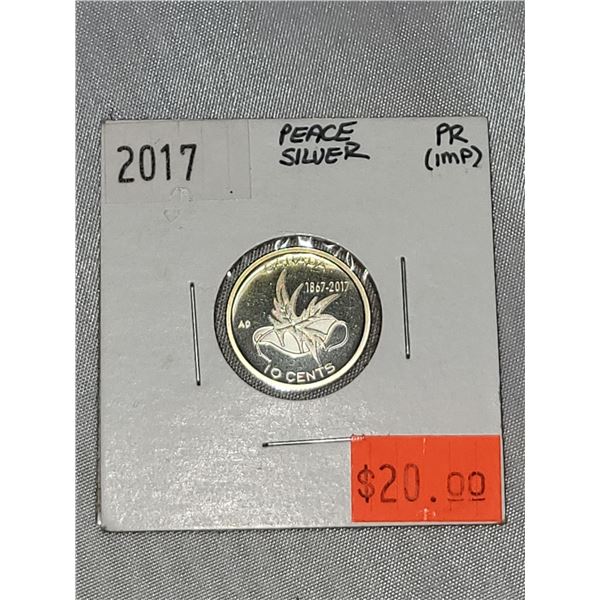 1867-2017 Silver Peace Dime