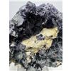 Image 5 : 5 X 7 1/2 INCH RARE PURPLE AND GREEN FLUORITE SPECIMEN ON STAND