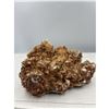 Image 6 : 6 X 4.5  INCH DOG TOOTH RED CALCITE SPECIMEN WITH PYRITE ON STAND