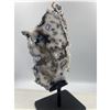 Image 3 : 7 INCH BLACK AND WHITE NATURAL FORMATION AGATE SLICE