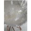 Image 2 : 75 MM LARGE CLEAR QUARTZ SPHERE WITH YELLOW INCULSION
