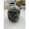 Image 4 : 2.5 INCH  AMETHYST WITH GREEN AGATE GEODE POLISHED