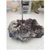 Image 2 : 4.6 INCH HIGH GRADE AMETHYST CANDLE HOLDER