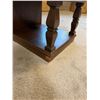 Image 12 : Wooden Coffee Table w/ Carved Top & 2-Door Cabinet 60" x 20" x 17"H
