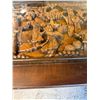 Image 15 : Wooden Coffee Table w/ Carved Top & 2-Door Cabinet 60" x 20" x 17"H