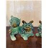 Image 3 : Qty 2 Guardian Lion Fu Dog Figurines Approx. 5.5" x 4"H