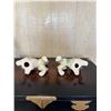 Image 7 : Qty 2 Guardian Lion Fu Dog Figurines Approx. 5.5" x 4"H