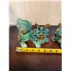 Image 8 : Qty 2 Guardian Lion Fu Dog Figurines Approx. 5.5" x 4"H