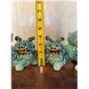 Image 9 : Qty 2 Guardian Lion Fu Dog Figurines Approx. 5.5" x 4"H