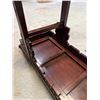 Image 8 : Carved Wooden Entry Table w/ Scrolled Ends 49" x 14" x 33"H
