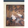 Image 2 : Large Cranes on the River Artwork by B. Joseph 63" x 51", Framed