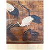 Image 4 : Large Cranes on the River Artwork by B. Joseph 63" x 51", Framed