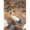Image 5 : Large Cranes on the River Artwork by B. Joseph 63" x 51", Framed