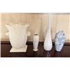 Image 1 : Qty 4 Vases w/ Some Maker's Marks, Misc Styles & Sizes