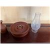 Image 4 : Wooden Hurricane Lamp & 2 Candle Holders, Misc Sizes