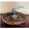 Image 1 : Hawaii Hardwoods Nut Bowl w/ Integrated Nutcracker, 9.5" Dia, 7.5"H