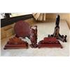 Image 1 : Multiple Plate Stands, Fan Stands, Buddha Figurine, Plate w/ Info, etc Misc Sizes