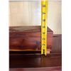 Image 11 : Carved Wooden Box w/ Hinged Lid 11" x 6" x 4"H
