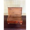 Image 2 : Carved Wooden Box w/ Hinged Lid 11" x 6" x 4"H