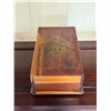 Image 3 : Carved Wooden Box w/ Hinged Lid 11" x 6" x 4"H