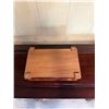 Image 6 : Carved Wooden Box w/ Hinged Lid 11" x 6" x 4"H