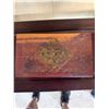 Image 7 : Carved Wooden Box w/ Hinged Lid 11" x 6" x 4"H