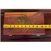 Image 9 : Carved Wooden Box w/ Hinged Lid 11" x 6" x 4"H
