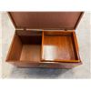 Image 3 : Wooden Chest w/ Asian Characters, Handles & Inside Drawer 36" x 20" x 20"H