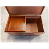 Image 4 : Wooden Chest w/ Asian Characters, Handles & Inside Drawer 36" x 20" x 20"H