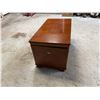 Image 5 : Wooden Chest w/ Asian Characters, Handles & Inside Drawer 36" x 20" x 20"H