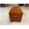 Image 7 : Wooden Chest w/ Asian Characters, Handles & Inside Drawer 36" x 20" x 20"H