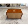 Image 8 : Wooden Chest w/ Asian Characters, Handles & Inside Drawer 36" x 20" x 20"H