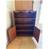 Image 2 : Wooden Hutch w/ Upper Shelving & 2-Door Cabinet Base 36" x 16" x 49"H