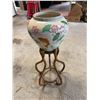 Image 3 : Franklin Mint The Vase of the Golden Carp by Zhe Zhou Jiang on Stand 12" Dia,  34"H
