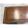 Image 10 : Carved Wooden Chest w/ Hinged Lid Made in Hong Kong 40" x 21" x 23"H