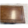 Image 11 : Carved Wooden Chest w/ Hinged Lid Made in Hong Kong 40" x 21" x 23"H