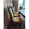 Image 14 : Oval Wooden Dining Table w/ Leaf Extension 80" x 44" x 30"H  & 8 Chairs 18" x 45"H
