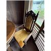 Image 6 : Oval Wooden Dining Table w/ Leaf Extension 80" x 44" x 30"H  & 8 Chairs 18" x 45"H