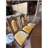 Image 7 : Oval Wooden Dining Table w/ Leaf Extension 80" x 44" x 30"H  & 8 Chairs 18" x 45"H
