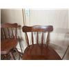 Image 4 : Qty 3 Wooden Bar-Height Chairs w/ Footrests 18" x 15" x 41"H