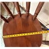 Image 7 : Qty 3 Wooden Bar-Height Chairs w/ Footrests 18" x 15" x 41"H