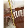 Image 9 : Qty 3 Wooden Bar-Height Chairs w/ Footrests 18" x 15" x 41"H