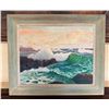 Image 1 : Ocean Artwork Copy of Lional Waldens Laie 25" x 21", Framed