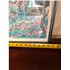 Image 7 : Molokai Mule Trail to Kalaupapa Artwork by Guy Buffet (?) 15.5" x 15", Framed